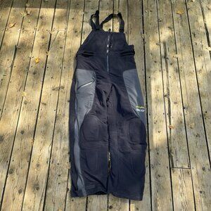 Ski Doo Gore-Tex Full Bibs  Suit Black /Grey Men XL Padded Winter Snowmobile